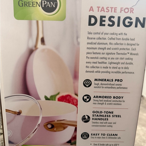 GreenPan Blush Pink Cookware Set - Picture 5 of 5